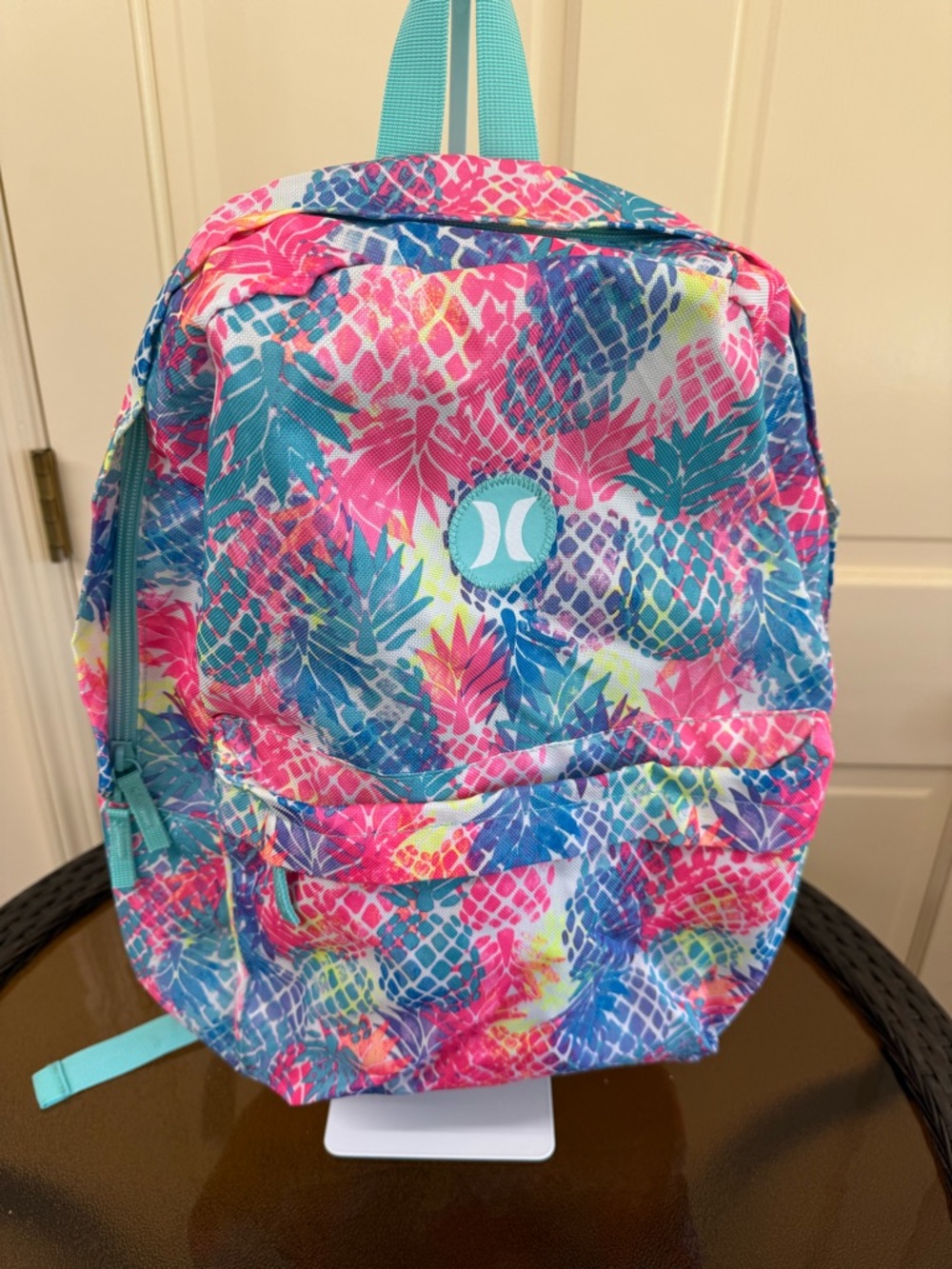 Hurley Tropical Pineapple Backpack - Pink, Blue, Aqua